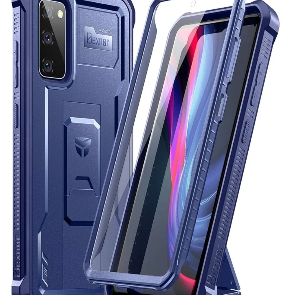 Used Dexbir Protection Blue Rugged Phone Case For Samsung GALAXY S20 FE